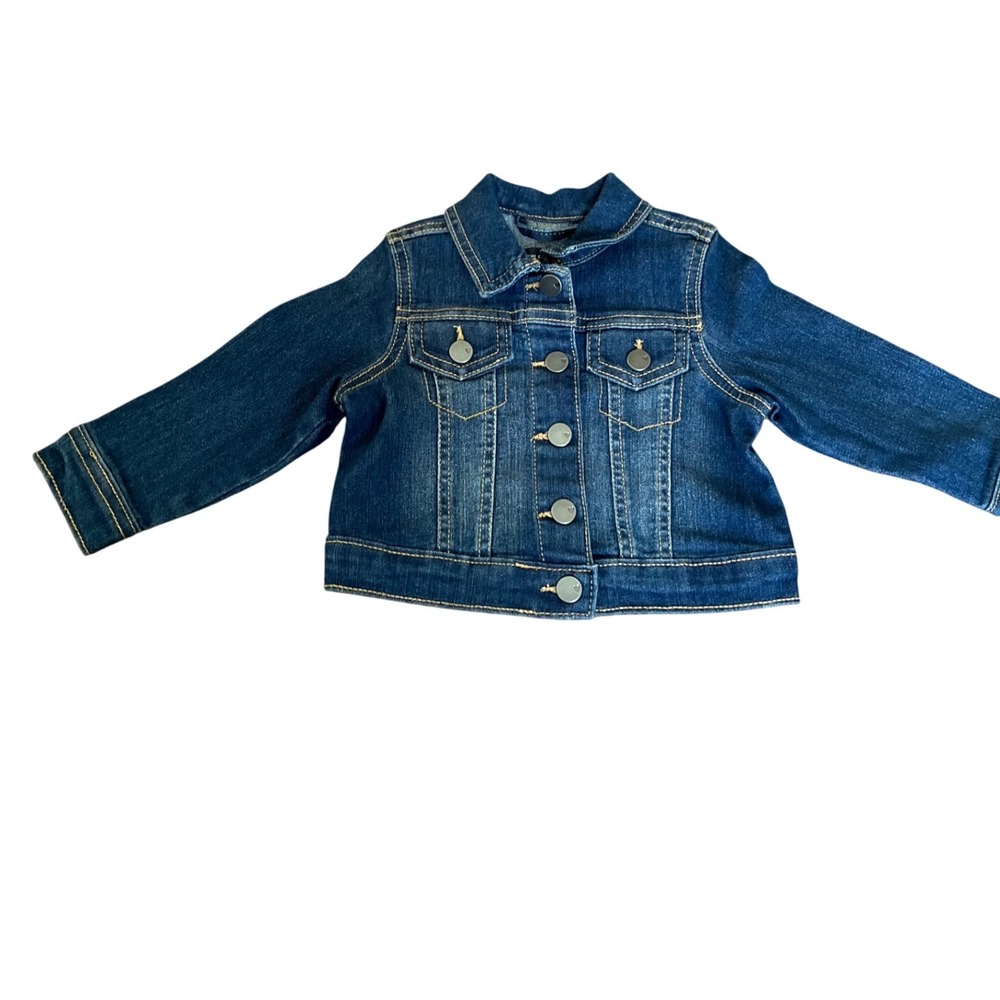The Children's Place Denim Jacket Infant Kids China‎ Blue 9-12 Months NWT